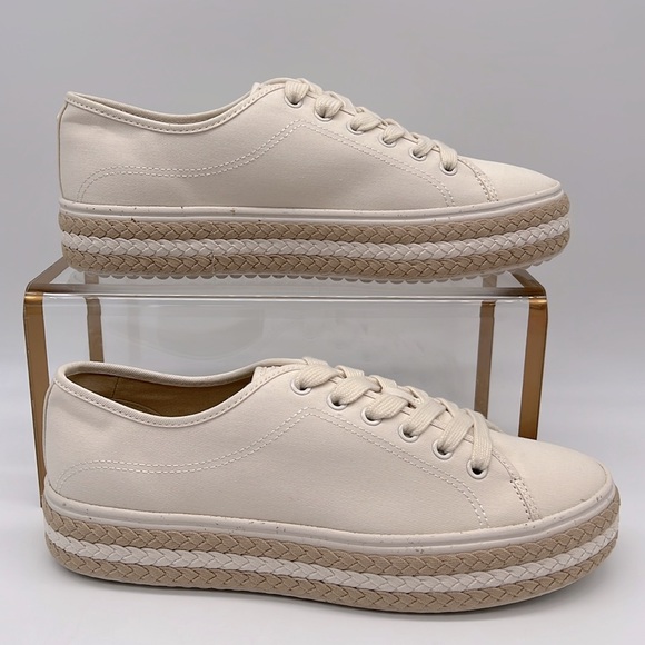 Kate Spade New in Box Taylor Sneakers KG544 Cream - Picture 3 of 16